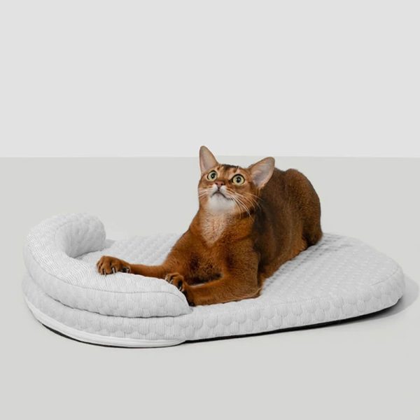 ice dot cooling breathable pet mat with pillow for cats & dogs 17