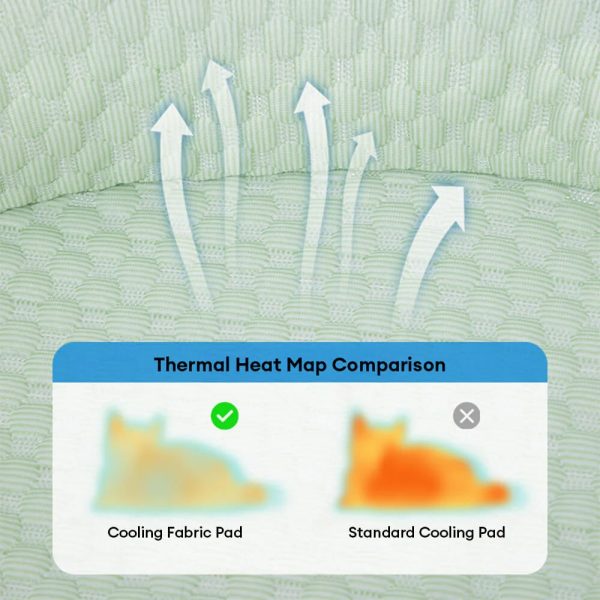 ice dot cooling breathable pet mat with pillow for cats & dogs 21