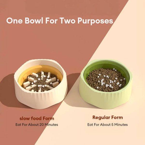 multi function anti slip dog slow feed bowl 12