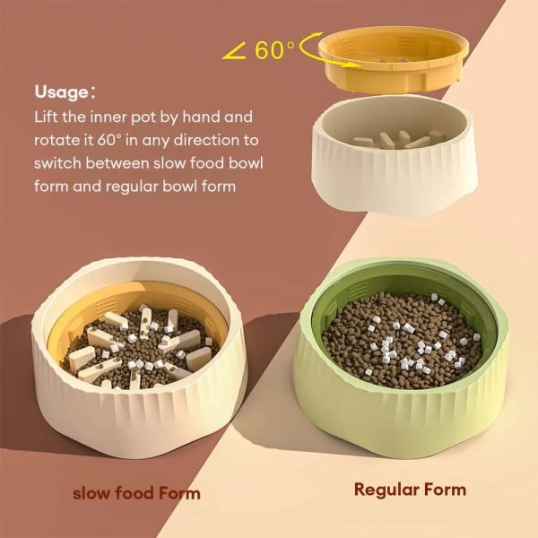 multi function anti slip dog slow feed bowl 13