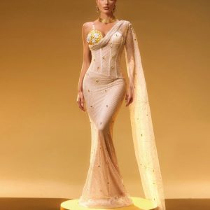 nebulae one shoulder rhinestone maxi dress 11 nebulae one shoulder rhinestone maxi dress 11