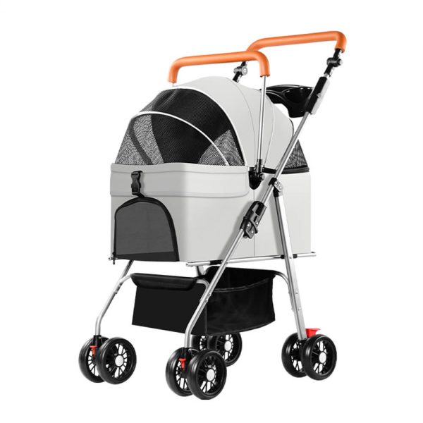 outdoor multifunctional lightweight foldable & detachable pet stroller 22