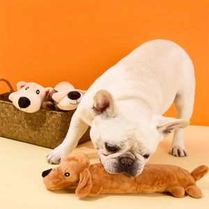 plush squeaky durable bite resistant dog chew toy 11