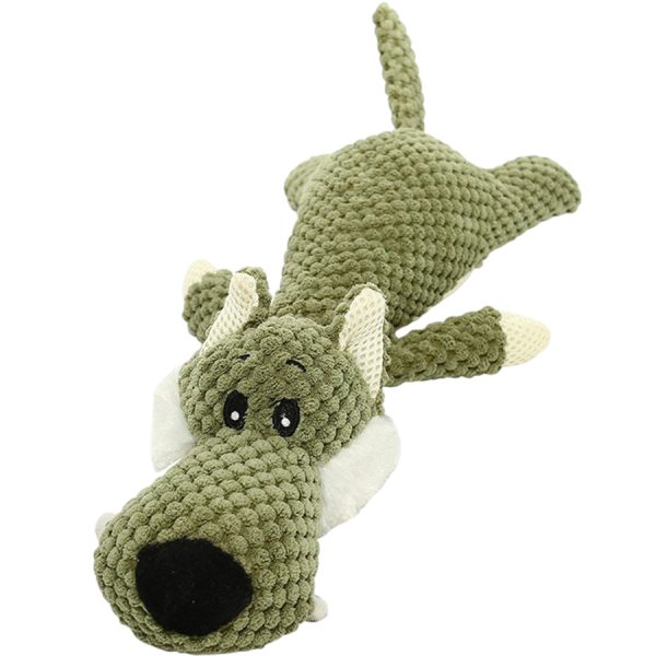plush squeaky interactive teething dog chew toy 1000