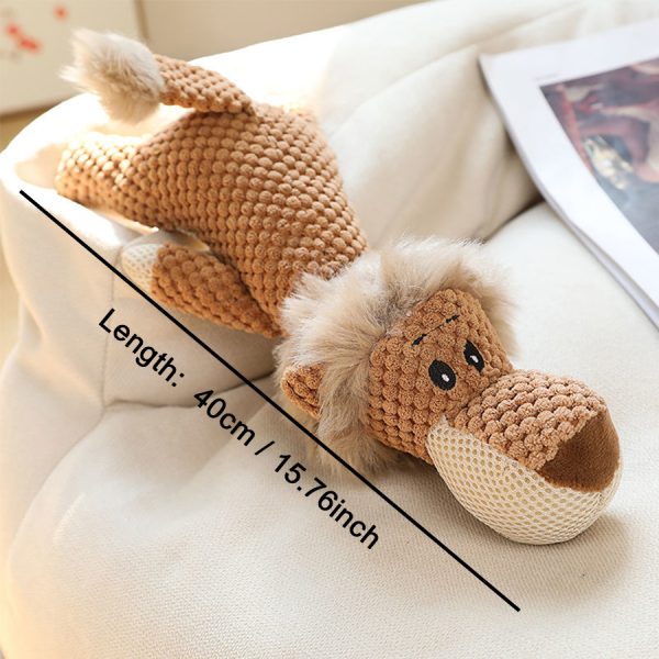 plush squeaky interactive teething dog chew toy 555