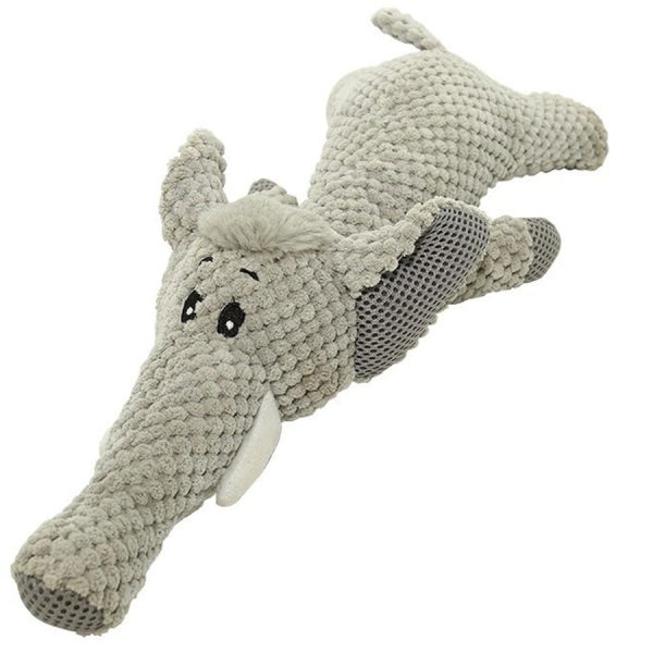 plush squeaky interactive teething dog chew toy 888