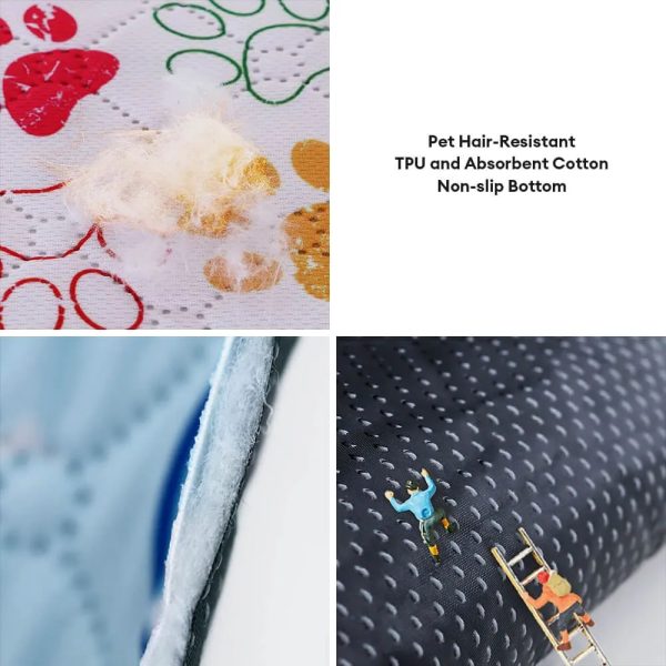 print waterproof adjustable anti slip dog car seat cover 13