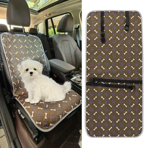 print waterproof adjustable anti slip dog car seat cover 21