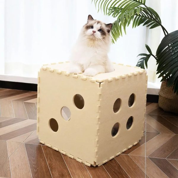removable multifunctional scratch resistant felt cloth cat house cube 12
