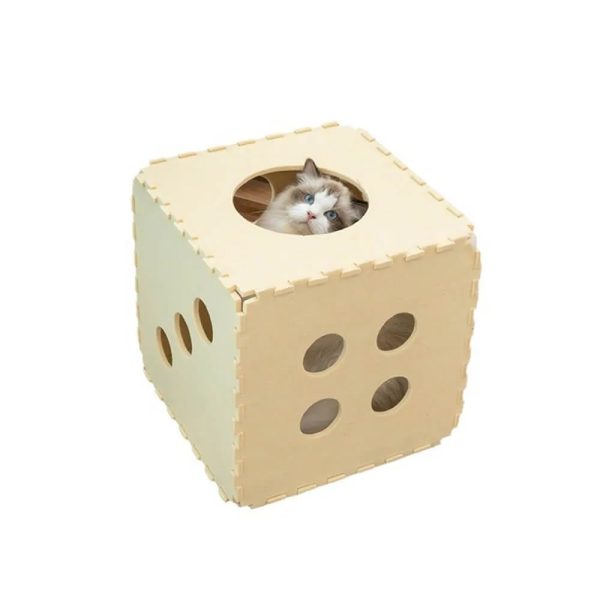removable multifunctional scratch resistant felt cloth cat house cube 19