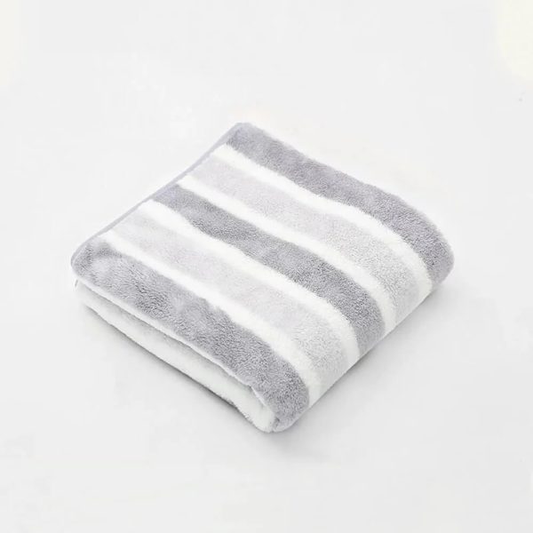 striped absorbent drying thickened soft dog & cat bath towel 20