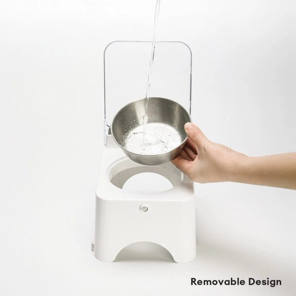 touch free induction dustproof neck guard pet feeder 17