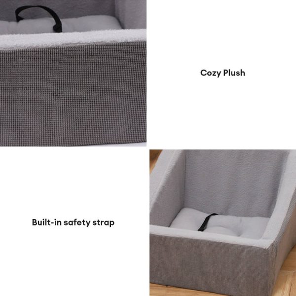 travel booster comfort elevated dog car seat 18