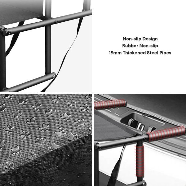 travel portable foldable 4 steps non slip dog car stairs 12