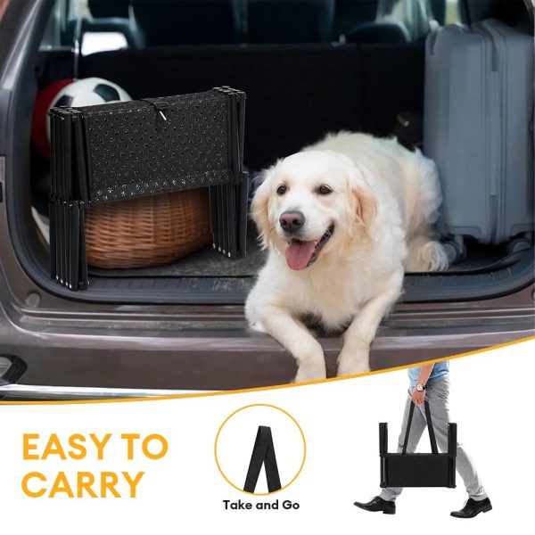 travel portable foldable 4 steps non slip dog car stairs 16
