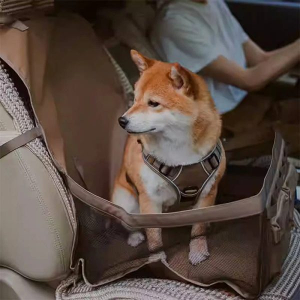 waterproof scratch resistant foldable portable front seat dog travel mat 14