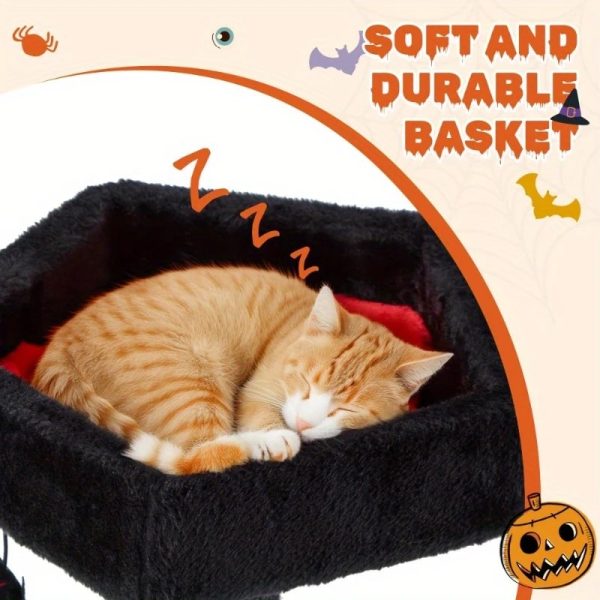 28.8 halloween gothic cat tree with scratching post 15