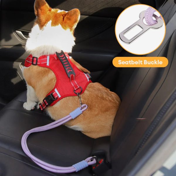 anti pull nylon dog car seat safety belt 12