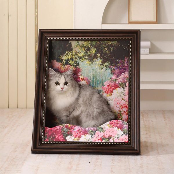 classic oil painting art inspired decor 3d cat scratcher cat bed 19