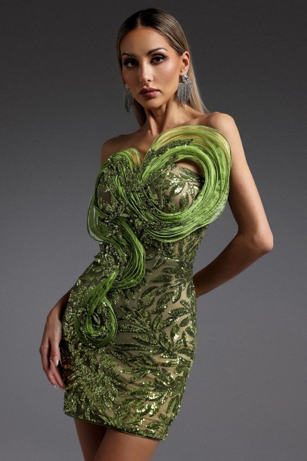 della sleeveless sequin mini dress 14