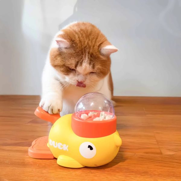 duck shaped iq training toy for small & medium pets 14