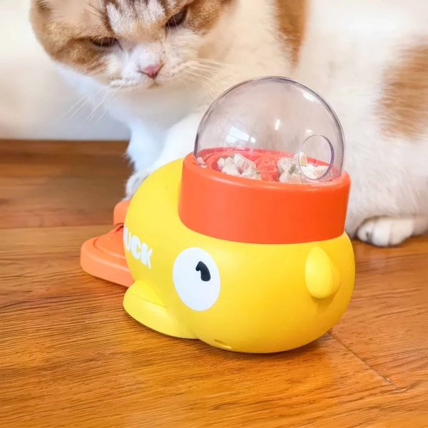 duck shaped iq training toy for small & medium pets 18