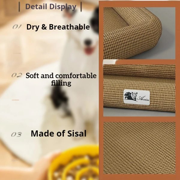 durable sisal woven pet bed mat 13