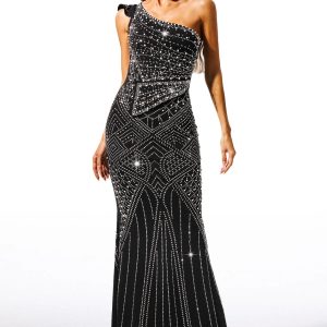 ferina rhinestone pearl maxi dress 11