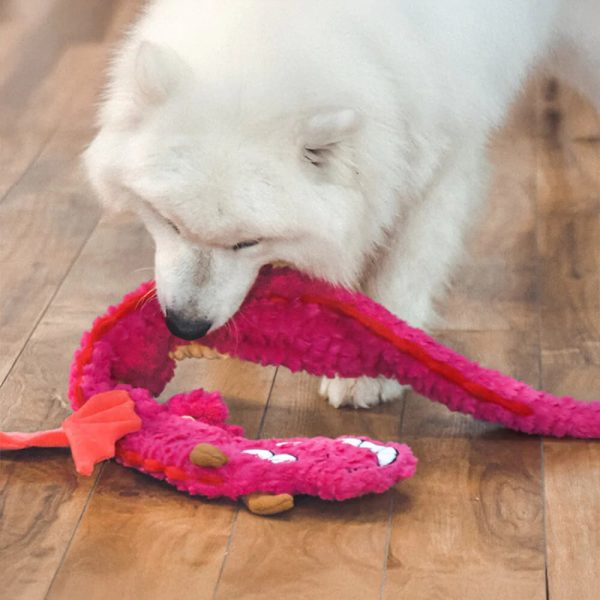interactive crinkle dragon tug toy for dogs 15
