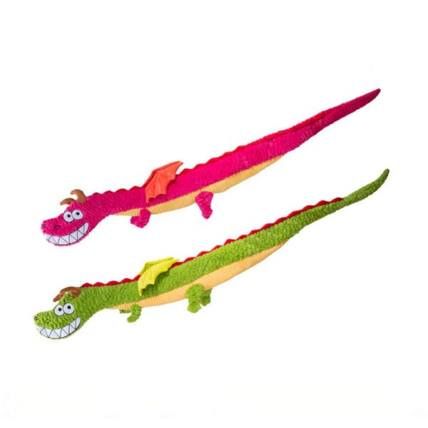 interactive crinkle dragon tug toy for dogs 22