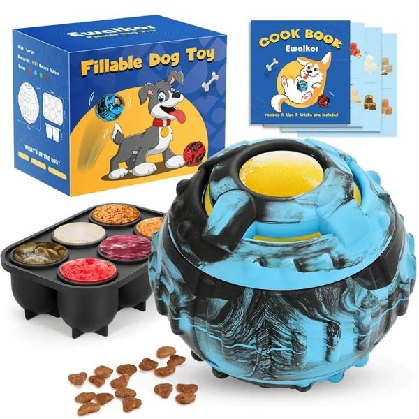 interactive freezable dog treat puzzle ball 11
