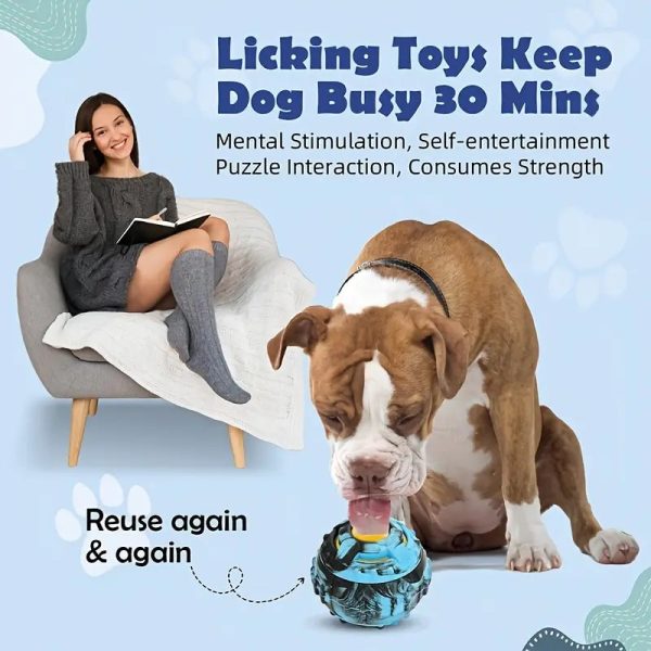 interactive freezable dog treat puzzle ball 15