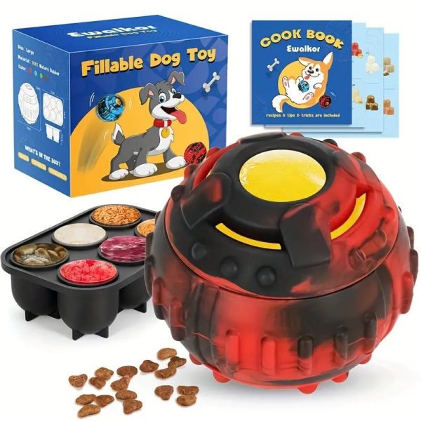 interactive freezable dog treat puzzle ball 16