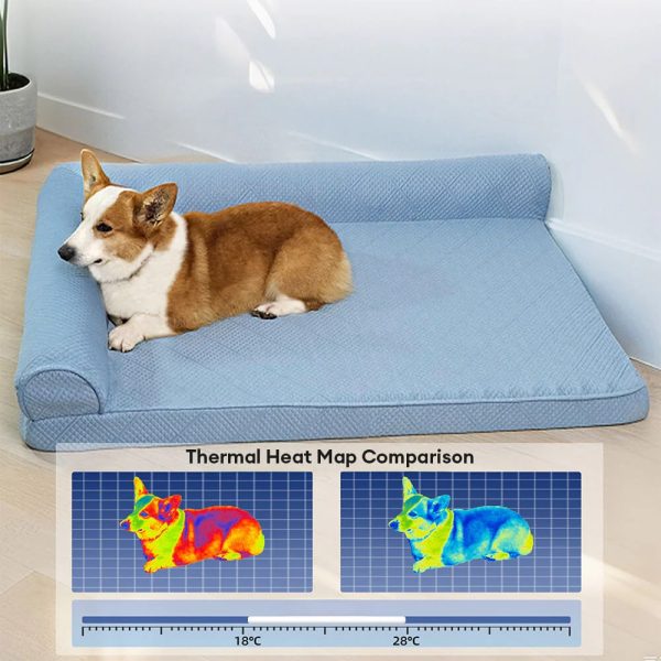 large cooling breathable non slip orthopedic dog bed 12