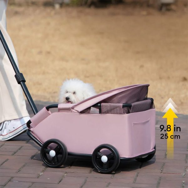 lightweight compact foldable pet stroller with sunshade canopy 15