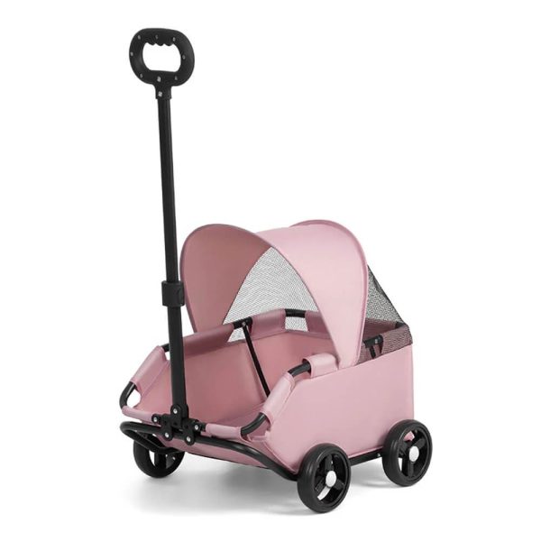 lightweight compact foldable pet stroller with sunshade canopy 22