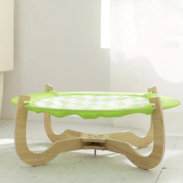 lightweight foldable wooden hammock for cats & small dogs 14