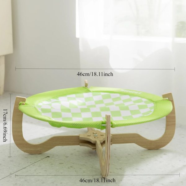 lightweight foldable wooden hammock for cats & small dogs 18