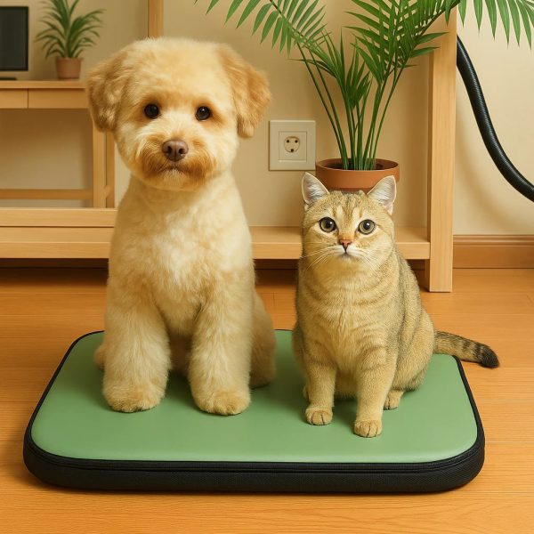 modern faux leather waterproof odor blocking hair resistant dog mat 12