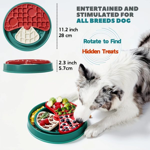 mushroom shaped slow feeder dog bowl 15