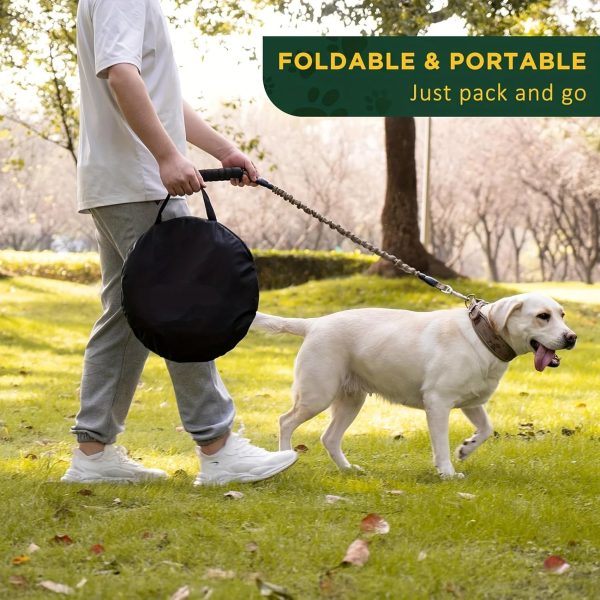 portable foldable paw print oxford cloth pet tent 14
