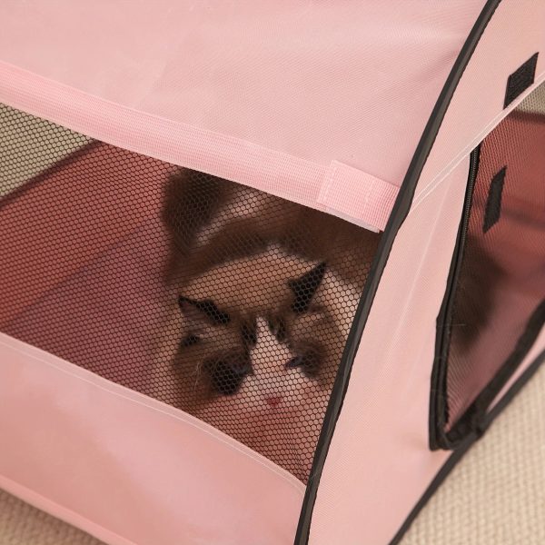 portable foldable paw print oxford cloth pet tent 20