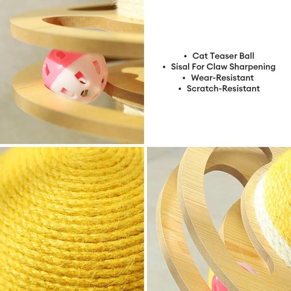sisal scratching ball interactive cat toy 16