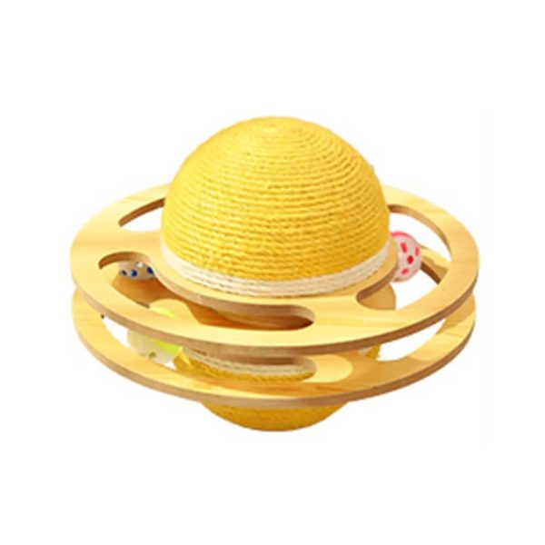sisal scratching ball interactive cat toy 17