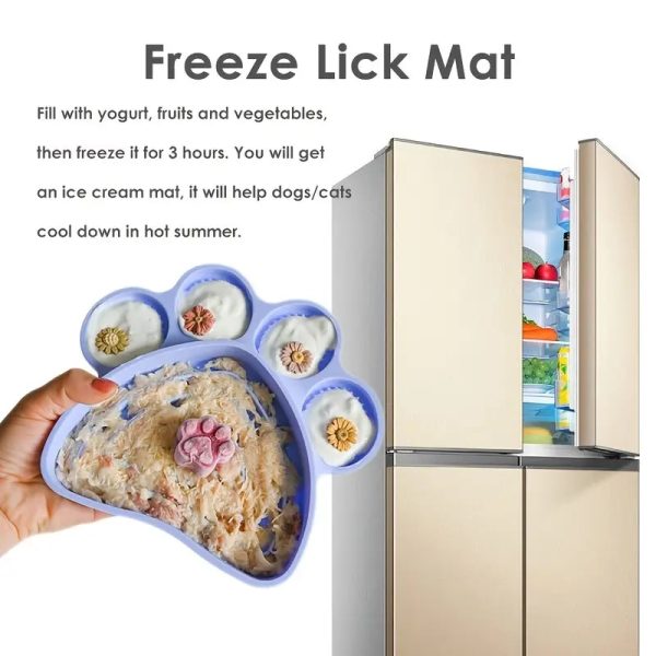 slow feeding paw lick mat for pets 14