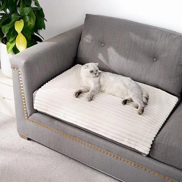 striped water resistant all season warm pet blanket for multi use 21