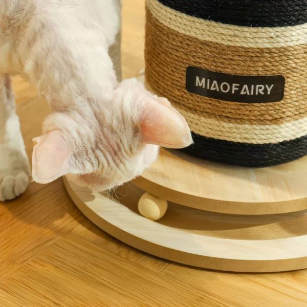 stylish wine bottle cat scratching post with base 15