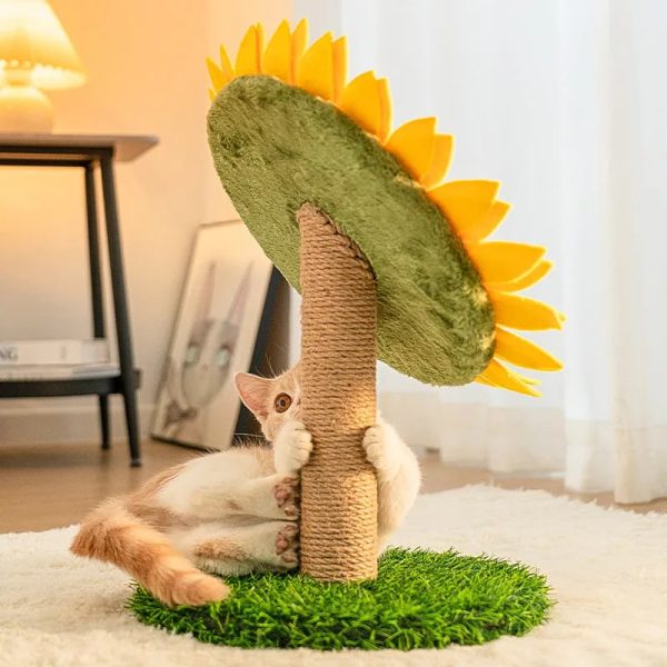 sunflower sisal cat scratching board with stable grass base 14