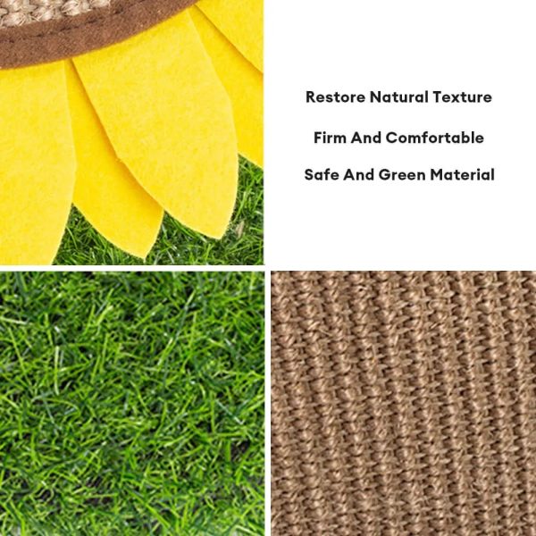 sunflower sisal cat scratching board with stable grass base 16