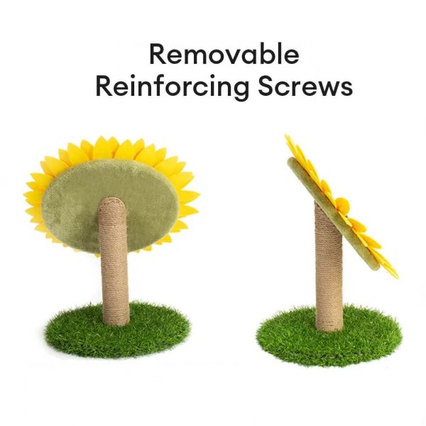 sunflower sisal cat scratching board with stable grass base 17